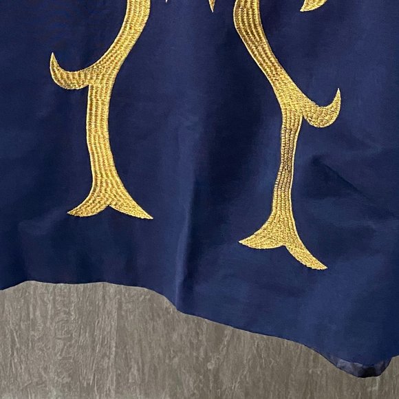 Twelve by Twelve Blue/Gold Racer Back Dress - Picture 7 of 9